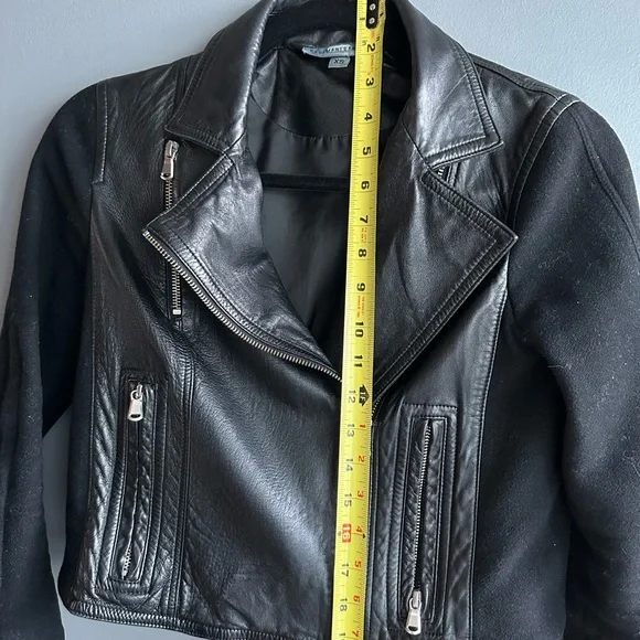 Kaufman Franco Leather and Wool Jacket